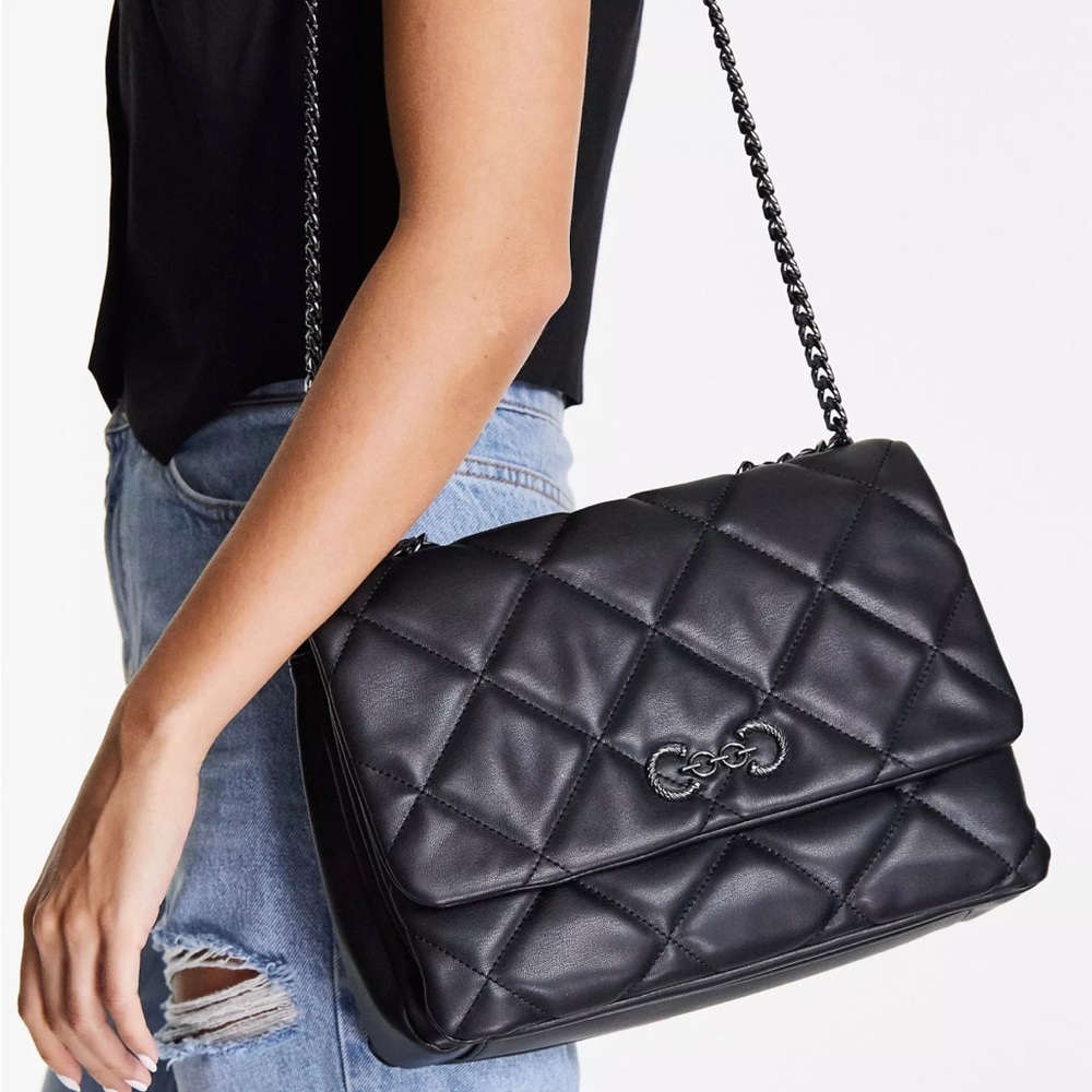 Topshop Quilted Shoulder Bag